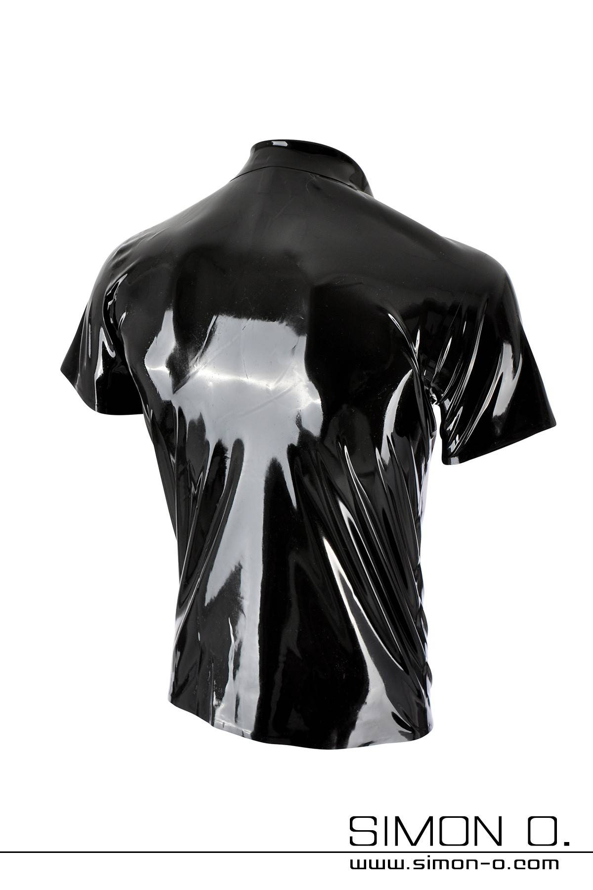 Latex Polo Shirt with Quarter Sleeve - POLO1