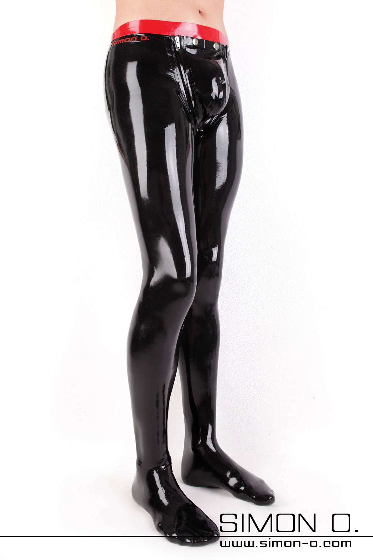 Men's Latex Pantyhose with Removable Codpiece