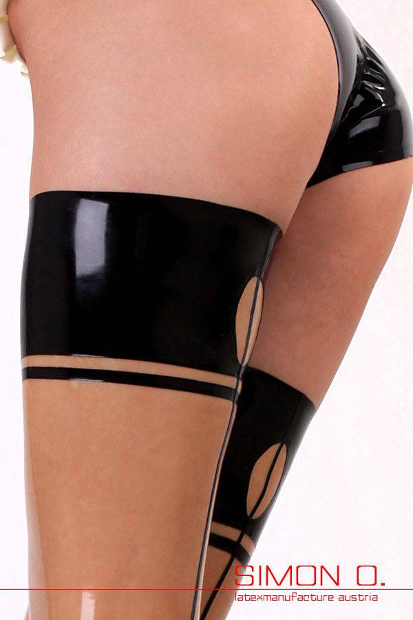 Latex Stockings in 50's Design - Back Seam Nylon Look Stockings