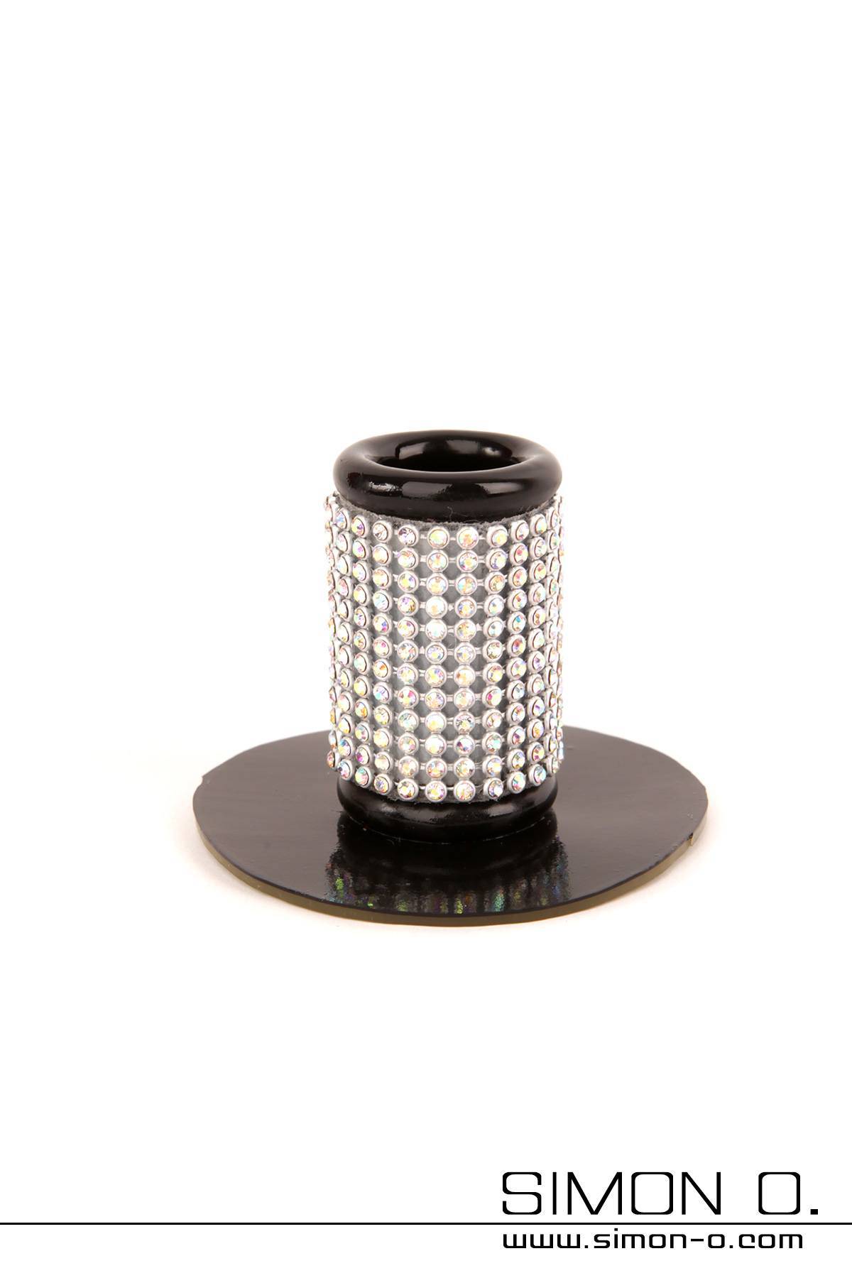 Plain tube with rhinestones - holder for hairpieces