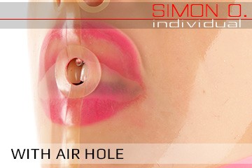 mouth with breathing hole