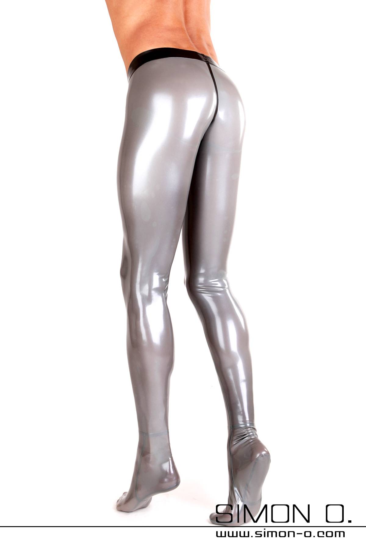 Herren Latex Strumpfhose mit Zipp