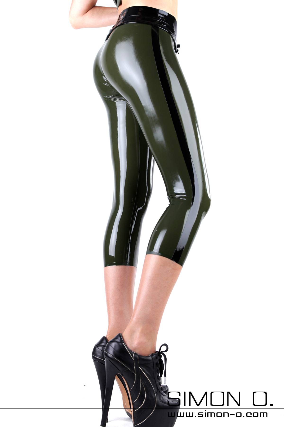 Ladies Capri Style Latex Leggings SPO3