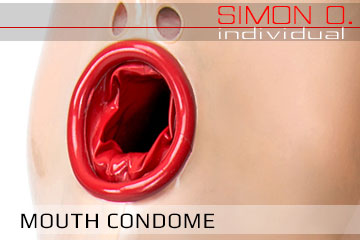 mouth with condom