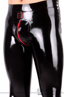 Men's latex leggings with push up effect in the buttocks area